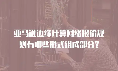 亚马逊边缘计算网络报价规则有哪些形式组成部分?