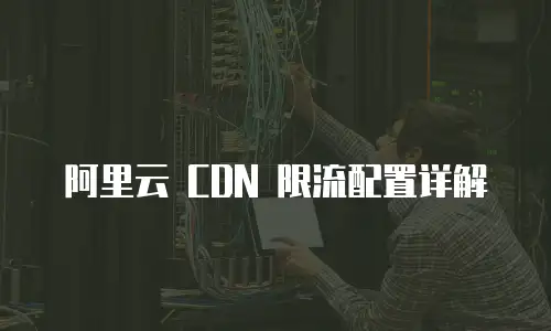 阿里云 CDN 限流配置详解