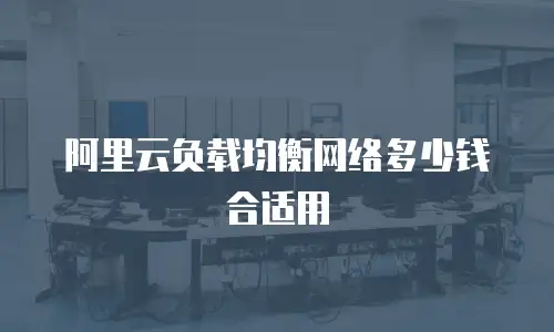 阿里云负载均衡网络多少钱合适用