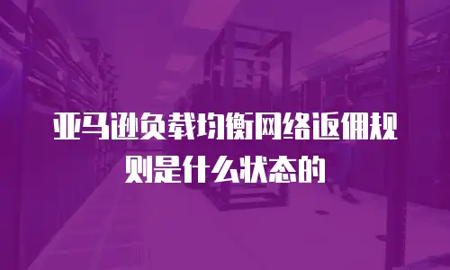 亚马逊负载均衡网络返佣规则是什么状态的