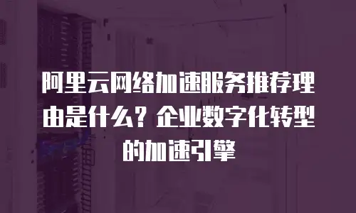 阿里云网络加速服务推荐理由是什么？企业数字化转型的加速引擎