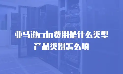 亚马逊cdn费用是什么类型产品类别怎么填
