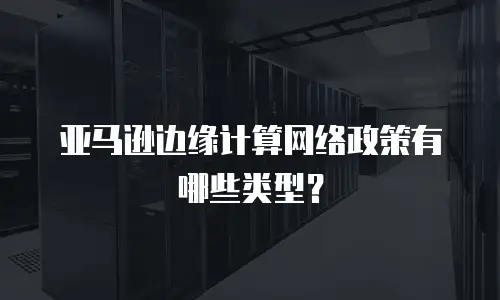 亚马逊边缘计算网络政策有哪些类型？