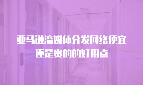 亚马逊流媒体分发网络便宜还是贵的的好用点