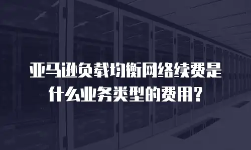 亚马逊负载均衡网络续费是什么业务类型的费用？