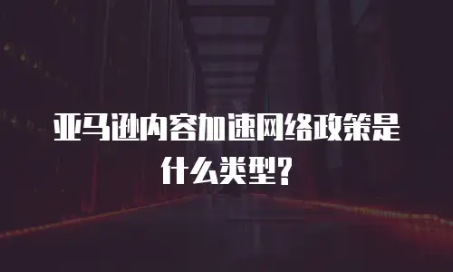 亚马逊内容加速网络政策是什么类型?