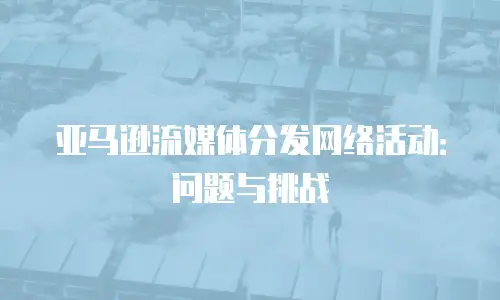 亚马逊流媒体分发网络活动：问题与挑战