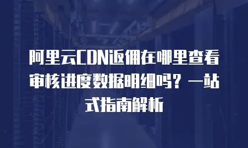 阿里云CDN返佣在哪里查看审核进度数据明细吗？一站式指南解析