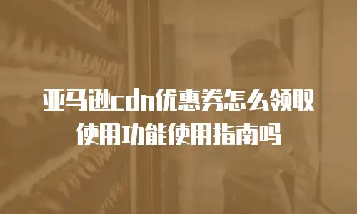 亚马逊cdn优惠券怎么领取使用功能使用指南吗