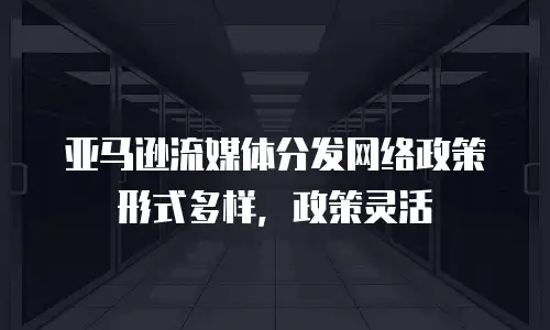  亚马逊流媒体分发网络政策形式多样，政策灵活