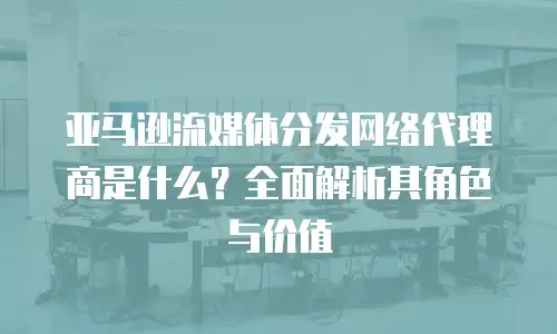 亚马逊流媒体分发网络代理商是什么？全面解析其角色与价值