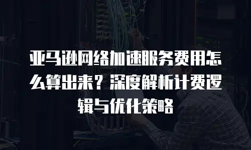 亚马逊网络加速服务费用怎么算出来？深度解析计费逻辑与优化策略