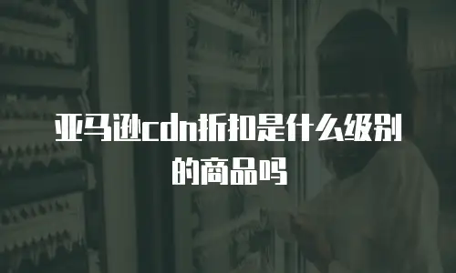 亚马逊cdn折扣是什么级别的商品吗