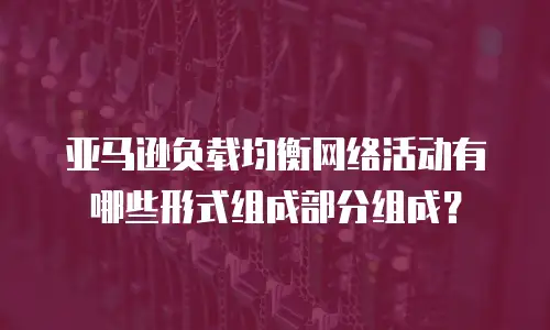亚马逊负载均衡网络活动有哪些形式组成部分组成？