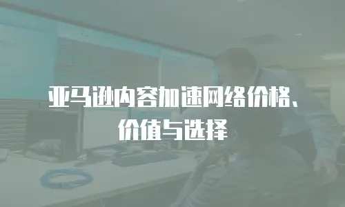 亚马逊内容加速网络价格、价值与选择