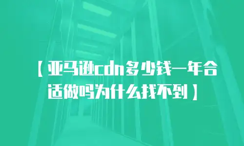 【亚马逊cdn多少钱一年合适做吗为什么找不到】