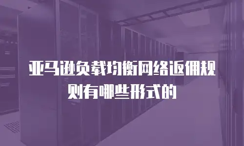 亚马逊负载均衡网络返佣规则有哪些形式的