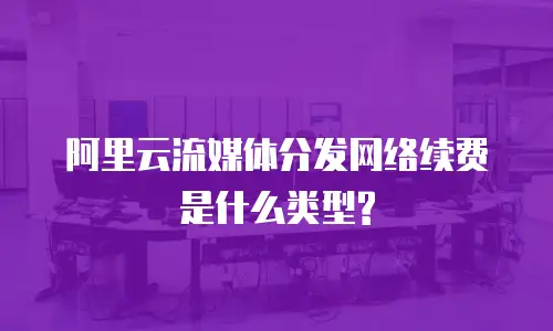 阿里云流媒体分发网络续费是什么类型?
