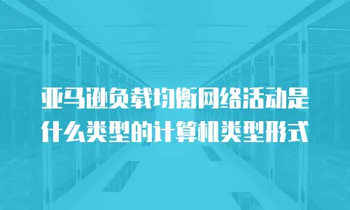 亚马逊负载均衡网络活动是什么类型的计算机类型形式