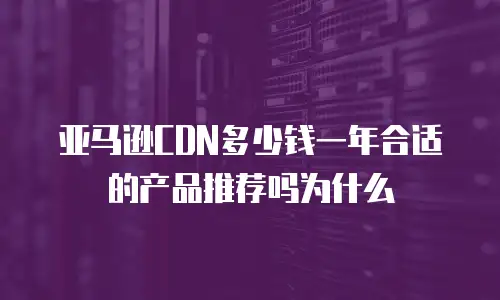 亚马逊CDN多少钱一年合适的产品推荐吗为什么
