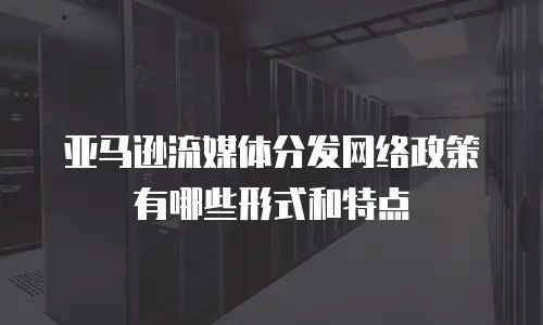 亚马逊流媒体分发网络政策有哪些形式和特点