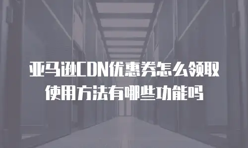 亚马逊CDN优惠券怎么领取使用方法有哪些功能吗