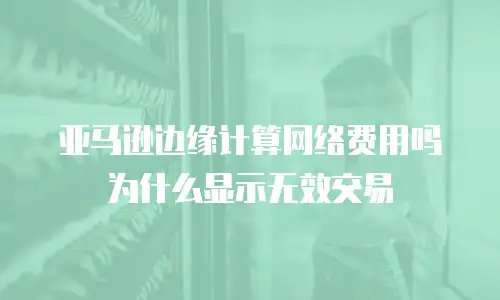 亚马逊边缘计算网络费用吗为什么显示无效交易