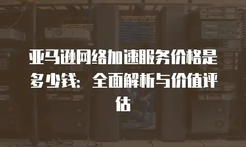 亚马逊网络加速服务价格是多少钱：全面解析与价值评估