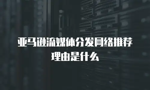 亚马逊流媒体分发网络推荐理由是什么