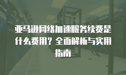 亚马逊网络加速服务续费是什么费用？全面解析与实用指南