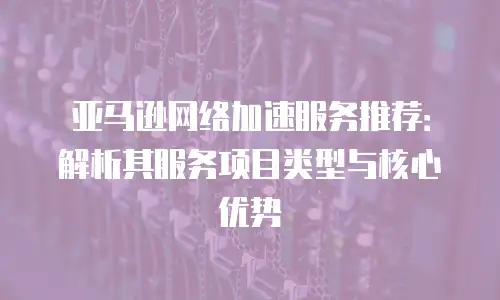 亚马逊网络加速服务推荐：解析其服务项目类型与核心优势