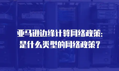 亚马逊边缘计算网络政策：是什么类型的网络政策？
