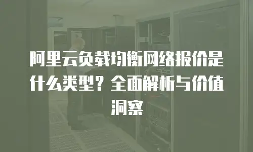 阿里云负载均衡网络报价是什么类型？全面解析与价值洞察