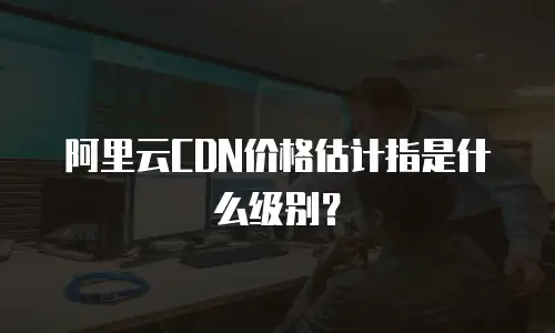 阿里云CDN价格估计指是什么级别？