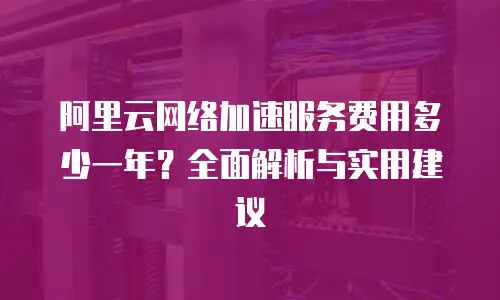 阿里云网络加速服务费用多少一年？全面解析与实用建议