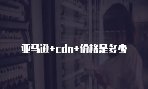 亚马逊+cdn+价格是多少