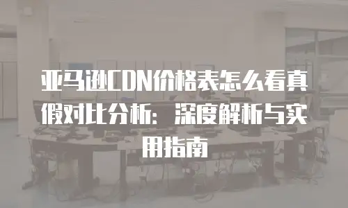 亚马逊CDN价格表怎么看真假对比分析：深度解析与实用指南
