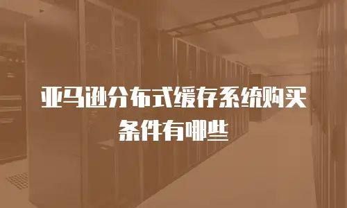 亚马逊分布式缓存系统购买条件有哪些