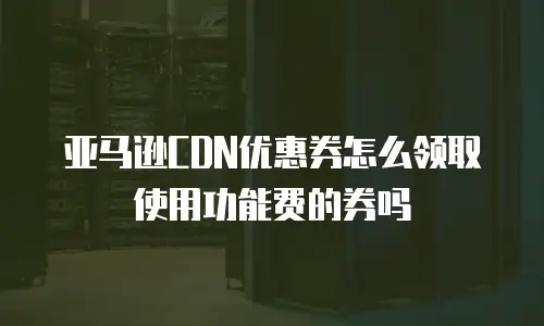 亚马逊CDN优惠券怎么领取使用功能费的券吗