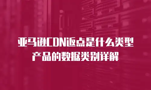 亚马逊CDN返点是什么类型产品的数据类别详解