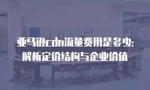 亚马逊cdn流量费用是多少：解析定价结构与企业价值