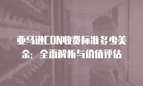 亚马逊CDN收费标准多少美金：全面解析与价值评估