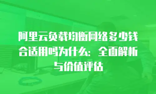阿里云负载均衡网络多少钱合适用吗为什么：全面解析与价值评估