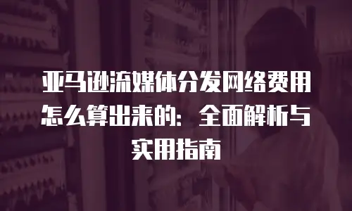 亚马逊流媒体分发网络费用怎么算出来的：全面解析与实用指南