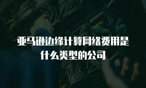 亚马逊边缘计算网络费用是什么类型的公司