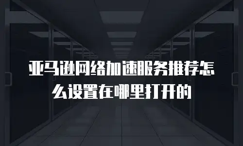 亚马逊网络加速服务推荐怎么设置在哪里打开的