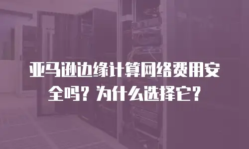 亚马逊边缘计算网络费用安全吗？为什么选择它？