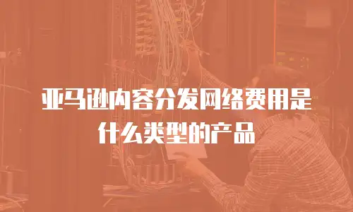 亚马逊内容分发网络费用是什么类型的产品