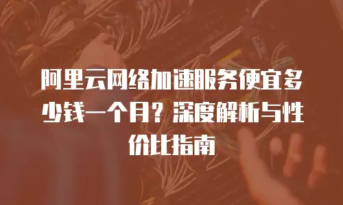 阿里云网络加速服务便宜多少钱一个月？深度解析与性价比指南
