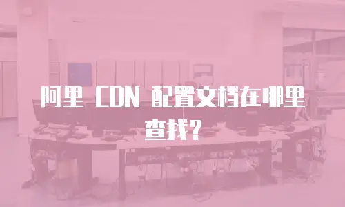 阿里 CDN 配置文档在哪里查找？